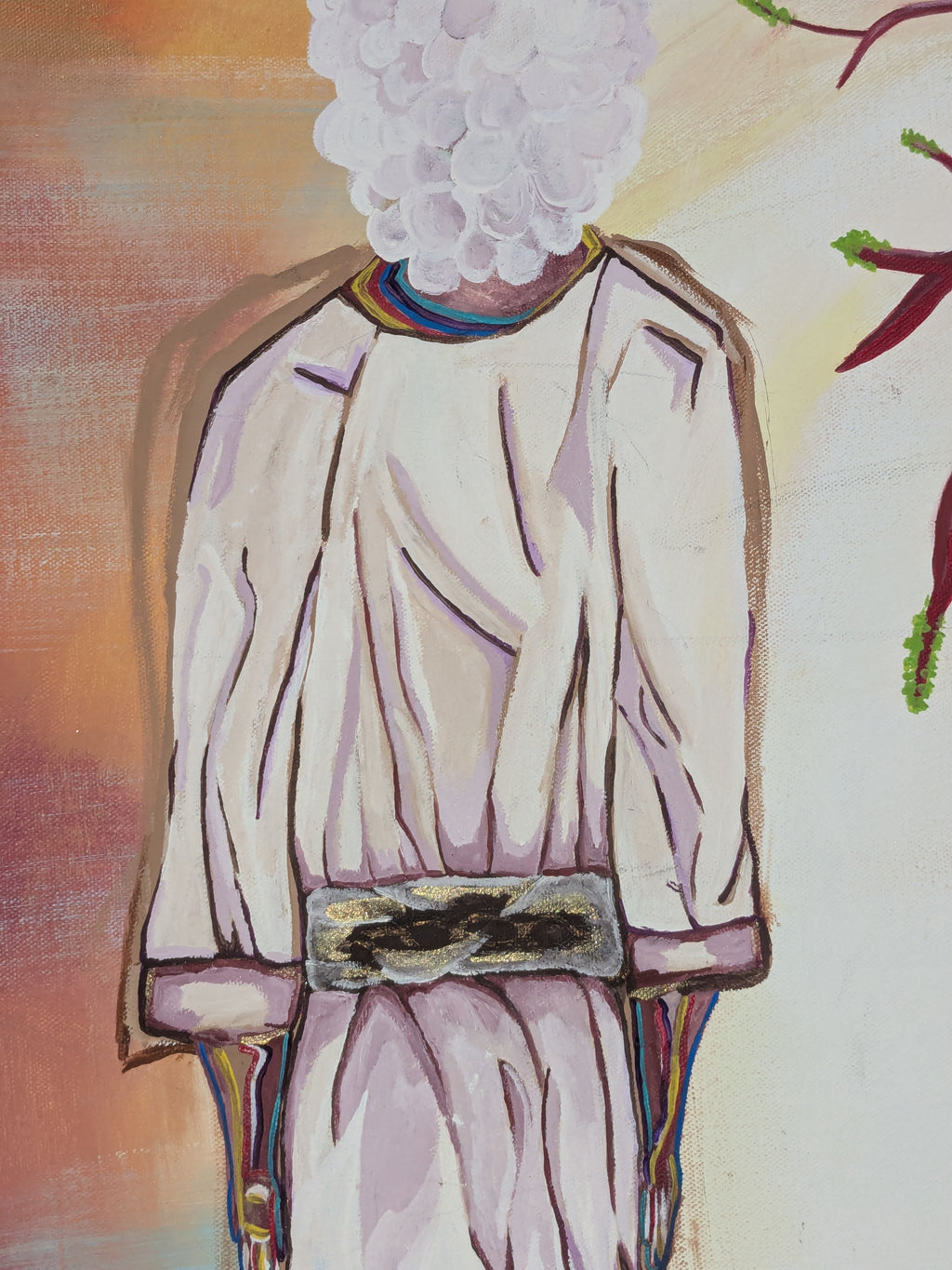"The woman with the issue of blood original painting" Acrylic