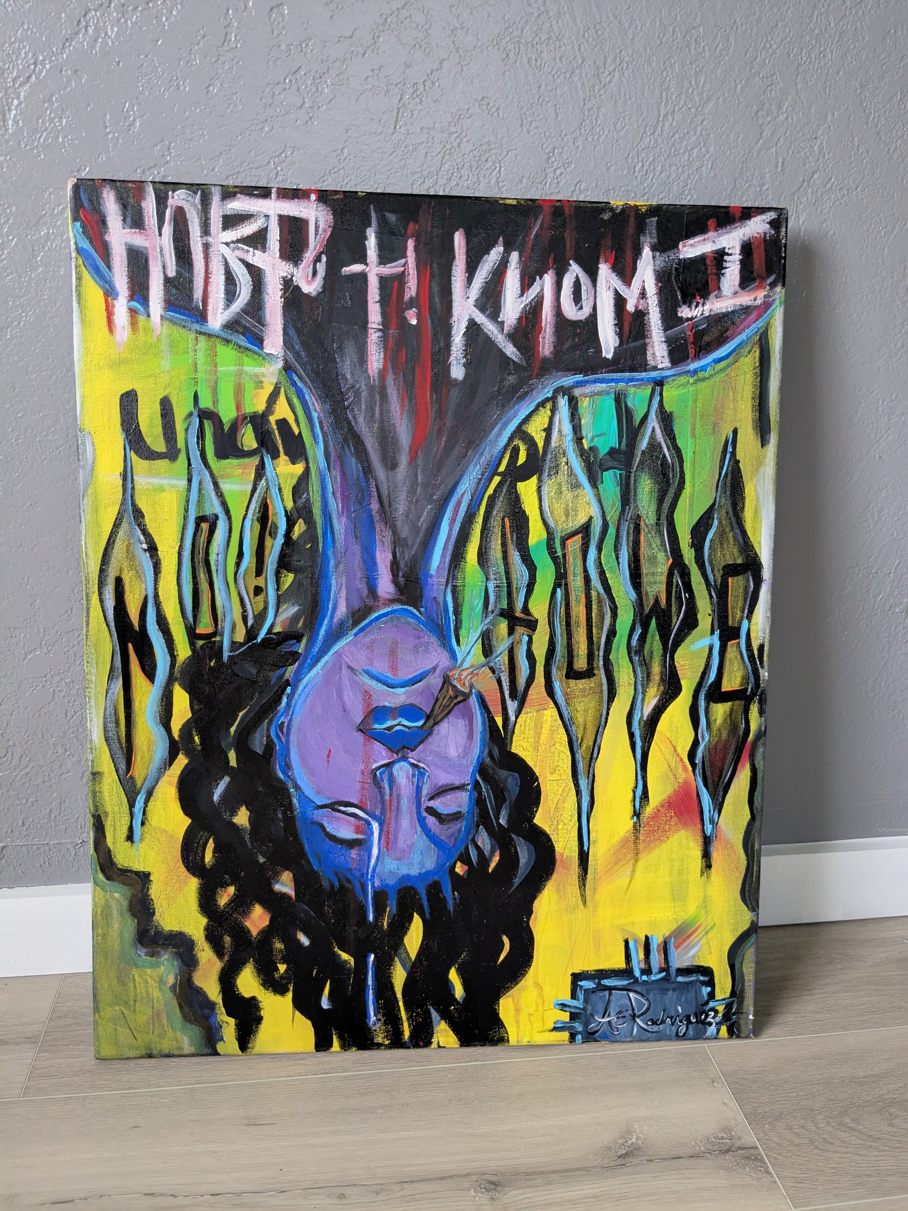"I know it Hurts" Original Acrylic painting