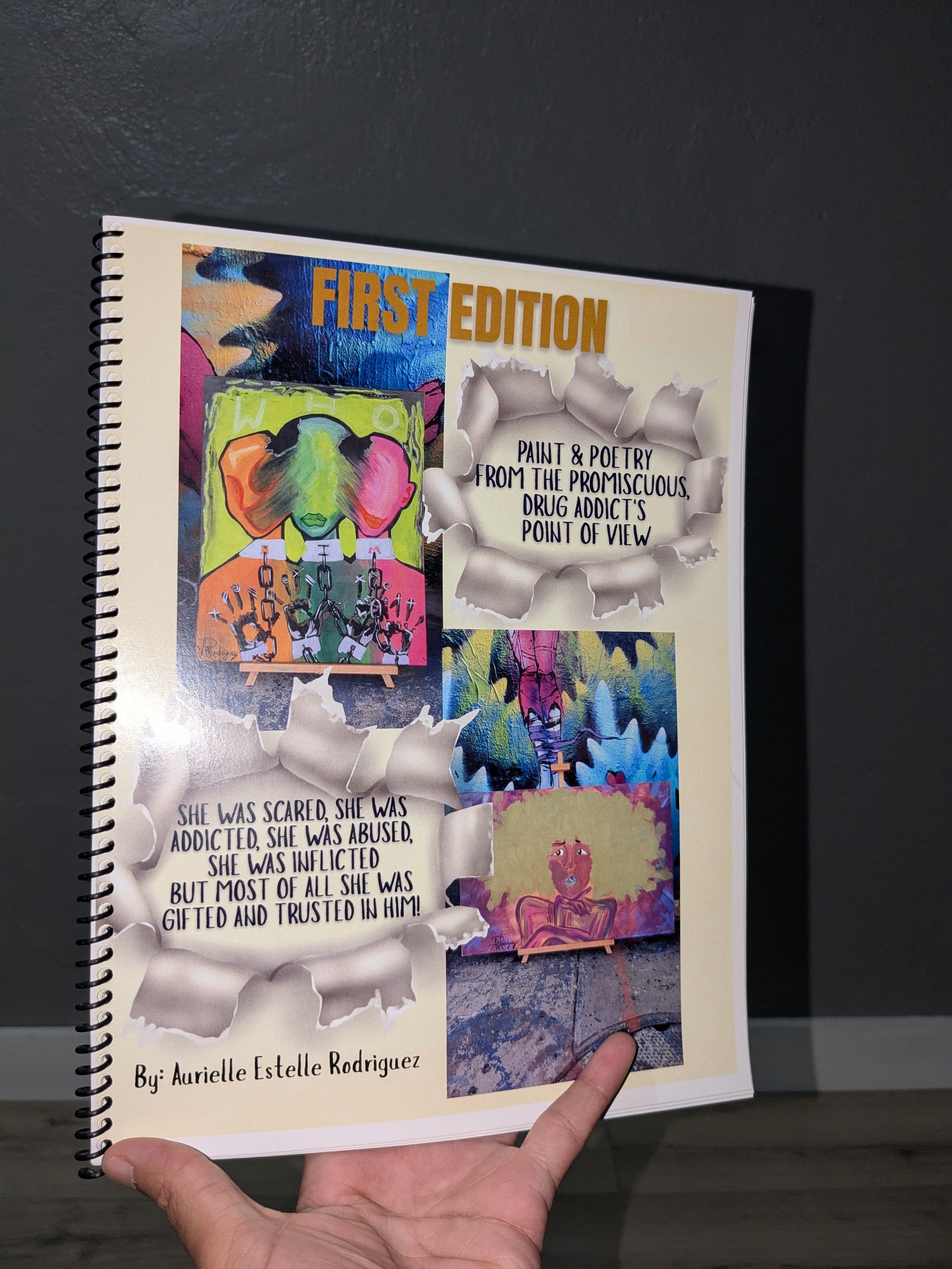 Paint & Poetry booklet 1st edition 8x11in