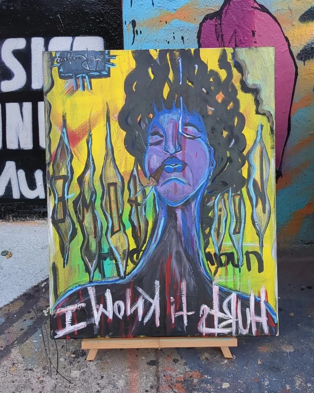 "I know it Hurts" Original Acrylic painting
